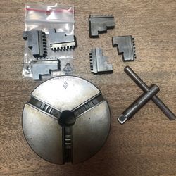 Wolf & Söhne German Precision Lathe Chuck – 16mm – 3 Jaw + Extra Jaws – Instrument / Clockmaker