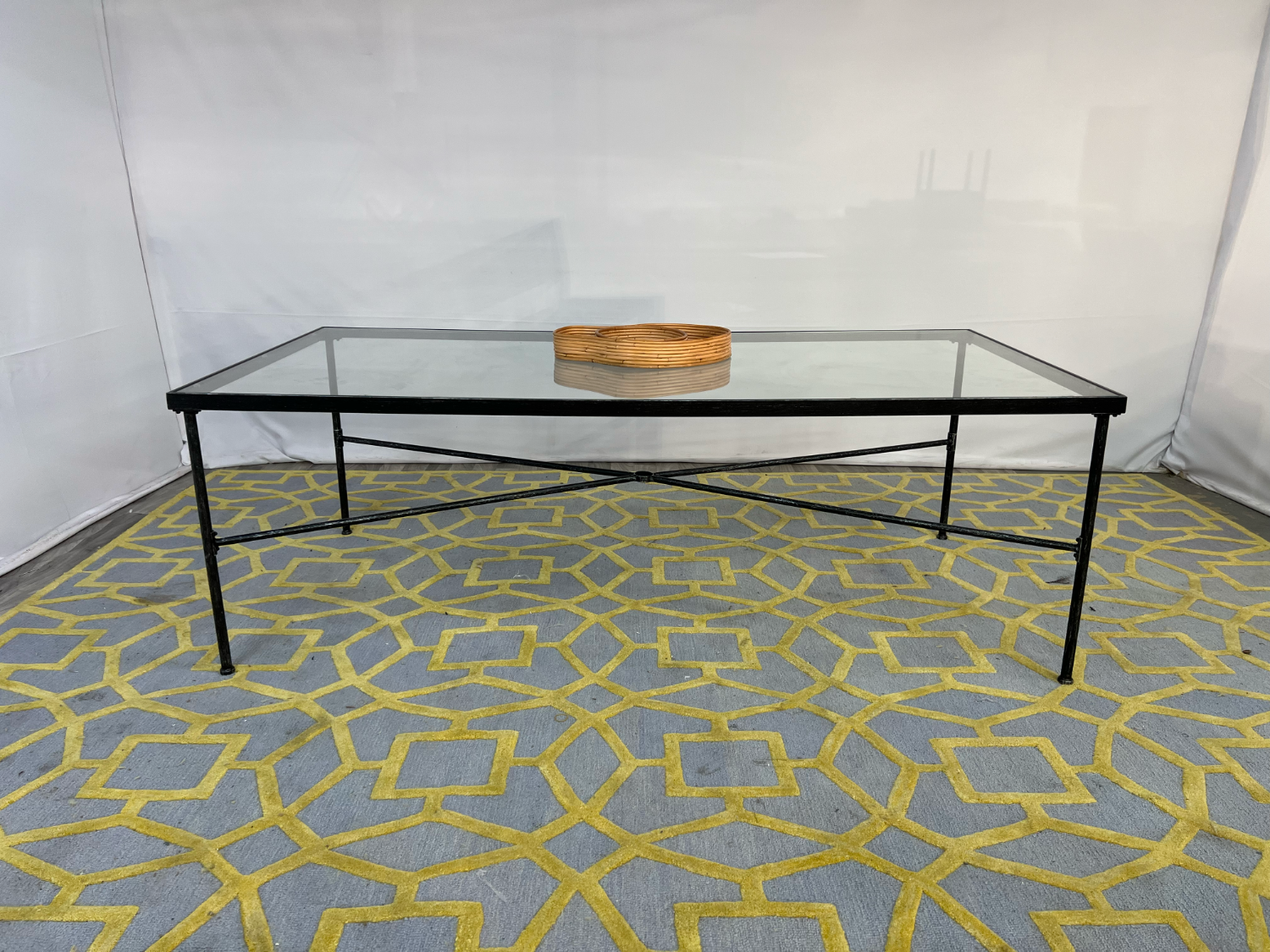 ( Delivery Available ) Sunset West Glass Outdoor Dining Table