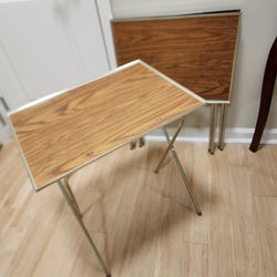 Folding TV/card trays