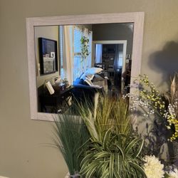4 rustic farmhouse-style wall mirrors 29” X 42” 