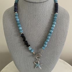 #chalcedony Necklace # Necklace # Jewelry # Natural Stone Necklace # Agate Necklace # Blue Necklace  