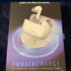 Brookstone Truair Charge Wireless earbuds