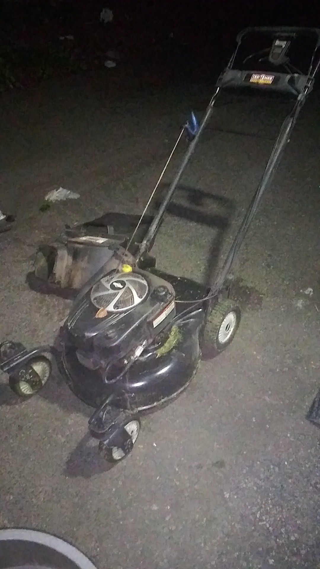 It's a Craftsman Pro 8.75 horsepower commercial lawn mower