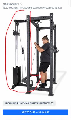 REP FITNESS Selectorized Lat Pulldown & Low Row