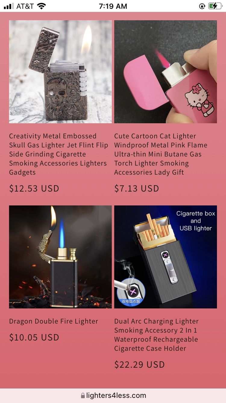 High Quality Refillable Shaped Lighters