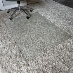 Desk Chair Mat - Tempered Glass
