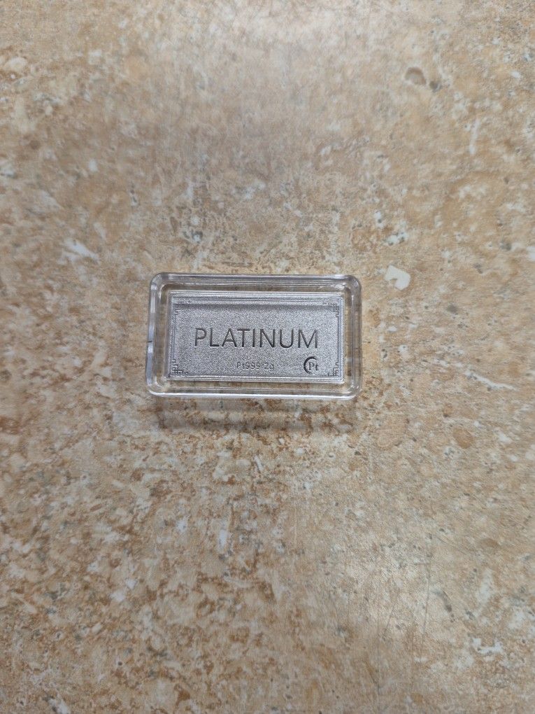 Platinum 999 Ingot 2 Grams
