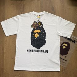 BAPE x MCM Tee White/Black – Send Offers