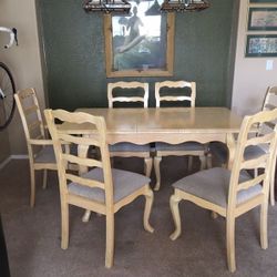 Table and 6 Chairs