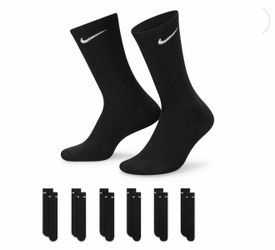 Men's Nike 6-Pack Everyday Cushioned Crew Training Socks
