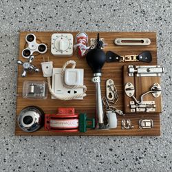 FIDGET BOARD for Kids or Adults. Approx. 12x16. Pre Owned. Nice Condition.