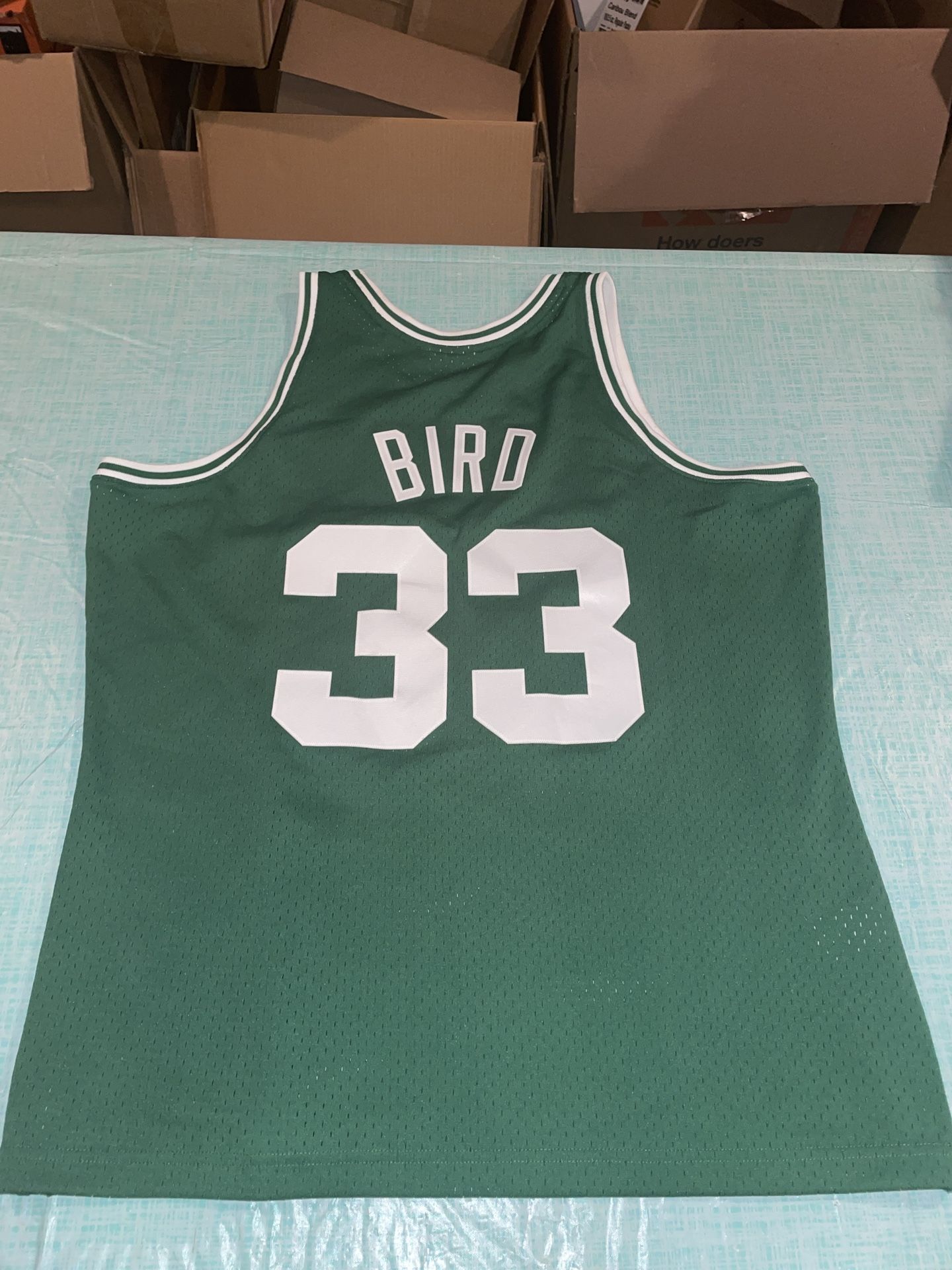 Adult Xl Larry Bird Mitchell Ness Swingman Boston Celtics 1985 Jersey Green