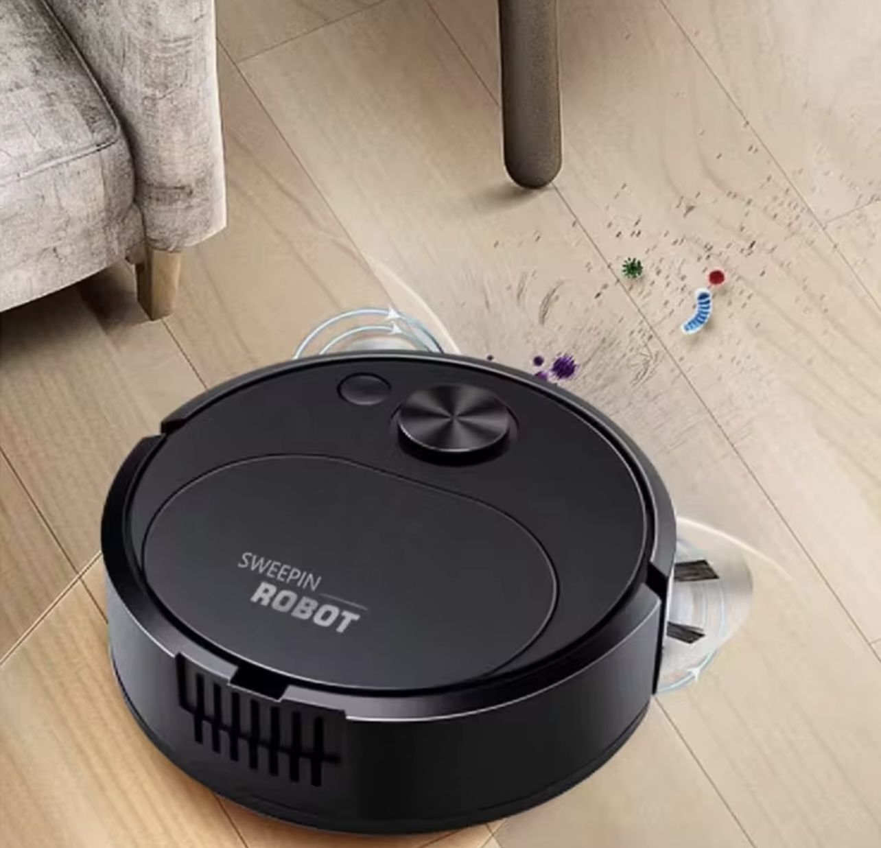 NEW USB Sweeping Robot Vacuum Cleaner Mopping 3 In 1 Smart Wireless 1500Pa Dragging Cleaning Sweep Floor for Home Office