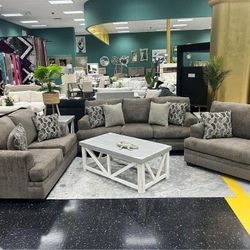 Brand New🌛🌛$10 Down Payment Finance 🌞Stonemeade 3 Piece Living Room Set▪️# Sofa # Loveseat # Couch # Living Room Set Options Available