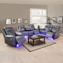 Power Reclining Sofa And Love Seat 