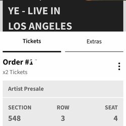 Kanye  ye tickets sofi Friday