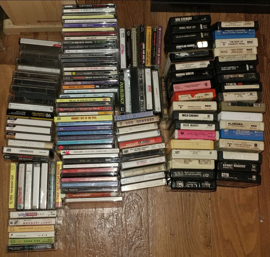 CD Cassette 8-Tracks Collection