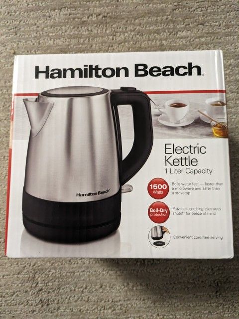 Brand New Hamilton Beach Electric Kettle 1L