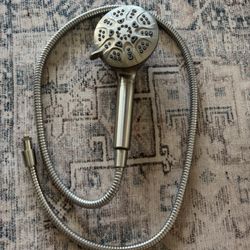 HOROPRO Handheld Shower Head with Hose Brushed Nickel
