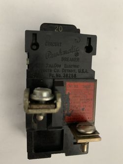 Pushmatic Circuit Breaker 20 Amp 1 Pole