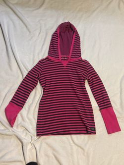 Marc New York pink striped hoodie🩷🖤
