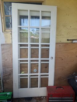 2 Doors , Glass , Good Condition , Need Cleaning ,