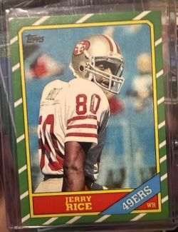 1986 Jerry Rice rookie card