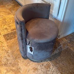 360° Swivel Accent Chair Storage Ottoman 