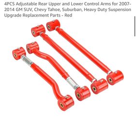 4PC Adjustable Rear Control Arms for 2007-2014 GM SUV