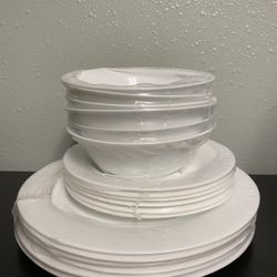 Homeelves 18 PCs Kitchen Opal Dishes New