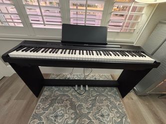 Black 88 keys Digital Piano with Stand and Pedals
