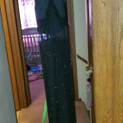 Black Sparkle Sequence Gown