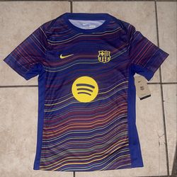 New Nike FC Barcelona Academy Pro Home Pre-Match Top Size Men’s S Small Authentic