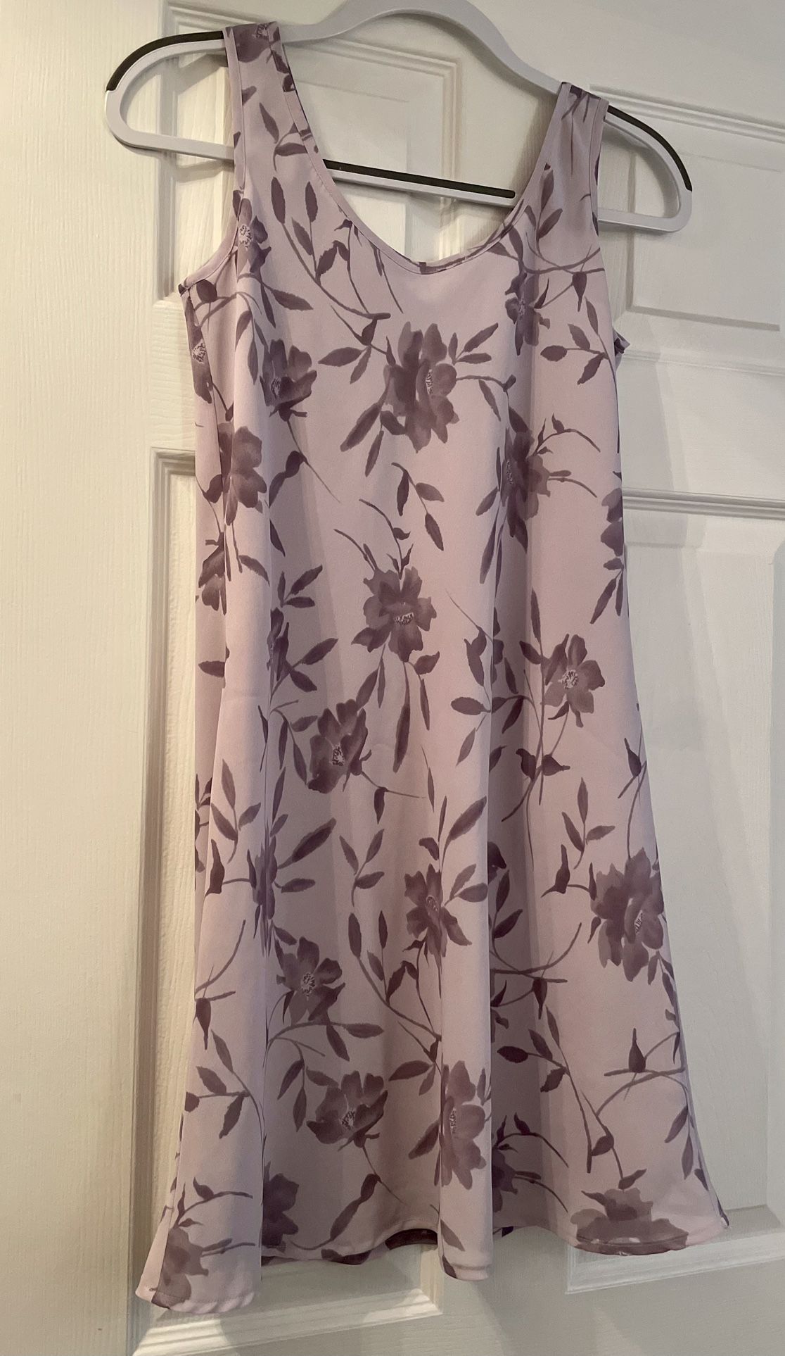 Womens Purple Floral Dress by Express, Size 1-2