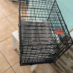 2 Entry Dog Cage W Big Cushion