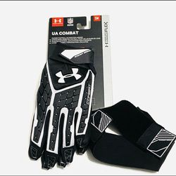 NEW Under Armour Men's UA Combat V Football Gloves Size SM