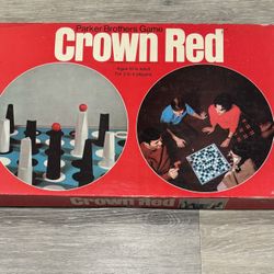 VINTAGE 1969 CROWN RED BOARD GAME BY PARKER BROTHERS  COMPLETE SET SEALED INSIDE