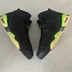 Jordan 6 Black & Green Trainers 