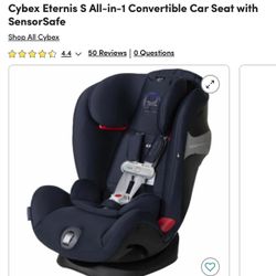 Cybex eternis all in one car seat, navy blue