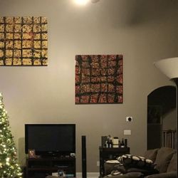 Abstract Paintings – Set of Two