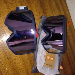 Two pairs of spy Megalith Snow Goggles 