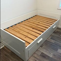 Bed Frame With Drawers Rolls Out 