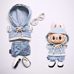 4 pcs Clothes Set For 17cm Doll Labubu
