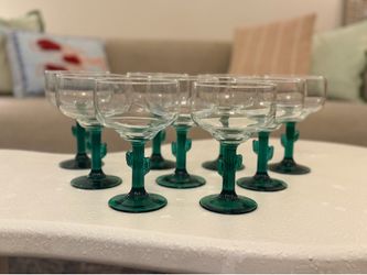 Set of 9 Cactus Margarita glasses