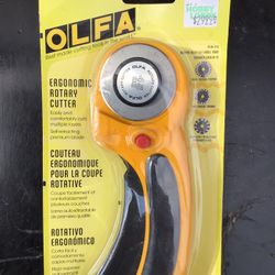 NEW OLFA ergonomic Rotary Cutter Fabric Leather Cloth paper vinyl film slicer textile CUTTING TOOL