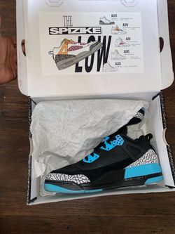 Jordan Spizike Low Black Blue Sneakers