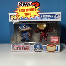 FUNKO POP CAPTAIN AMERICA VS IRONMAN