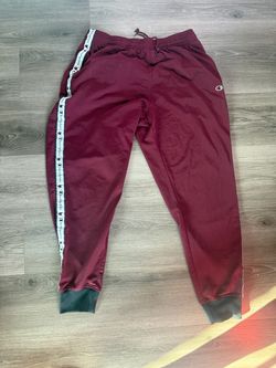 Champion Mulled Berry track pants size XL Burgundy Wine Red Color