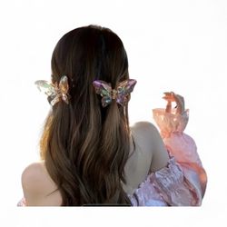 Butterfly Hair Clips (set Of 6)