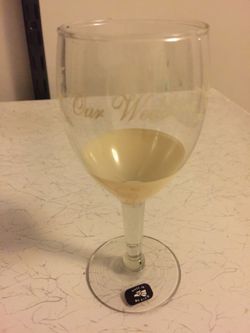 Ivory Our Wedding toasting glasses